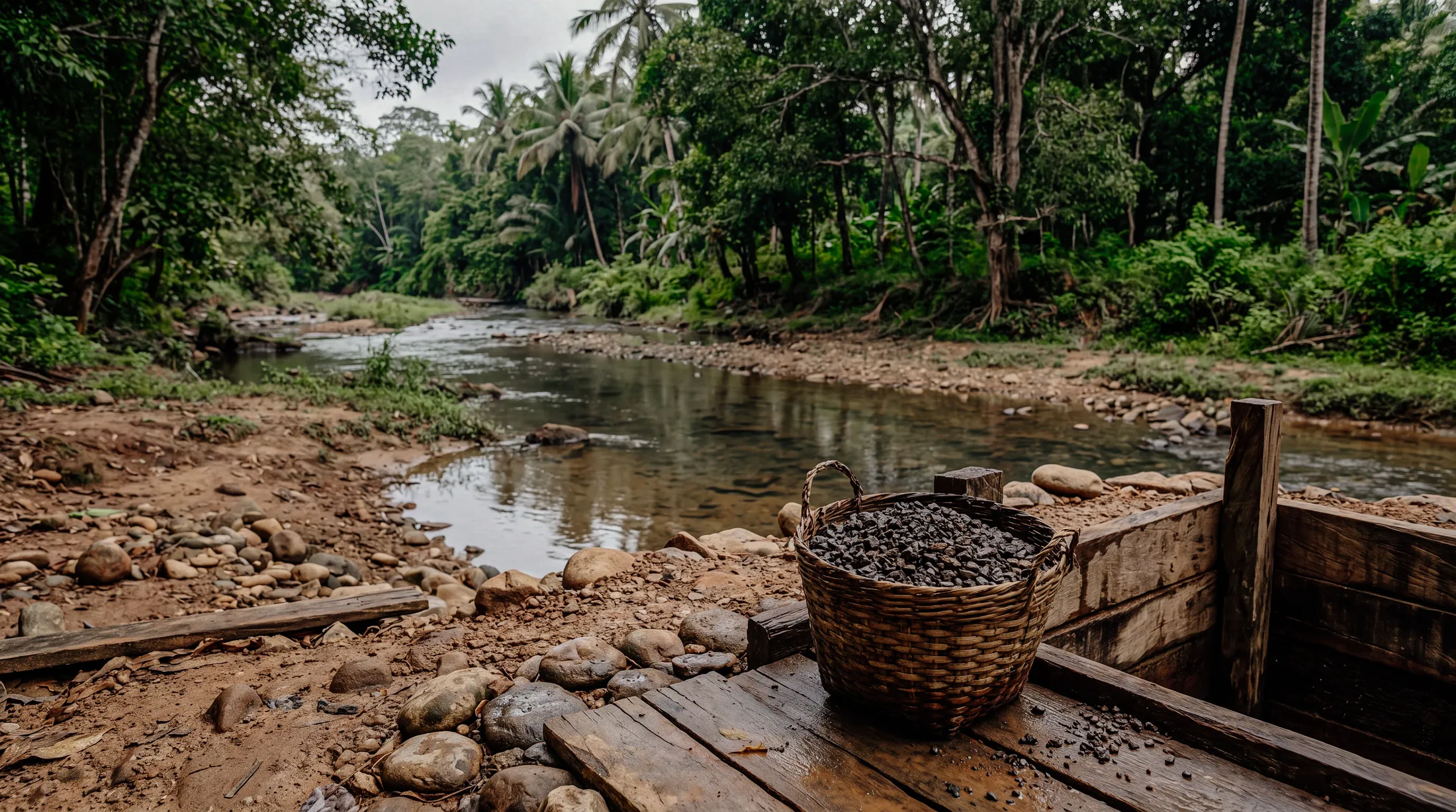 The gem fields of Ratnapura, where the stones are found at source