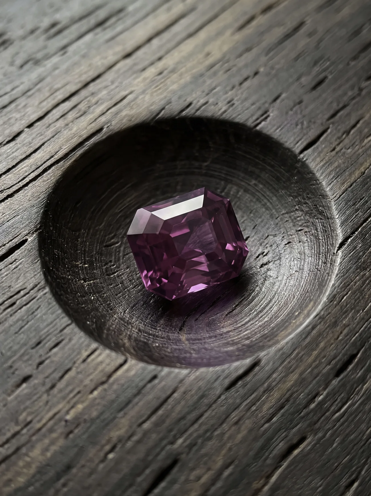 A rare collector's Ceylon purple sapphire